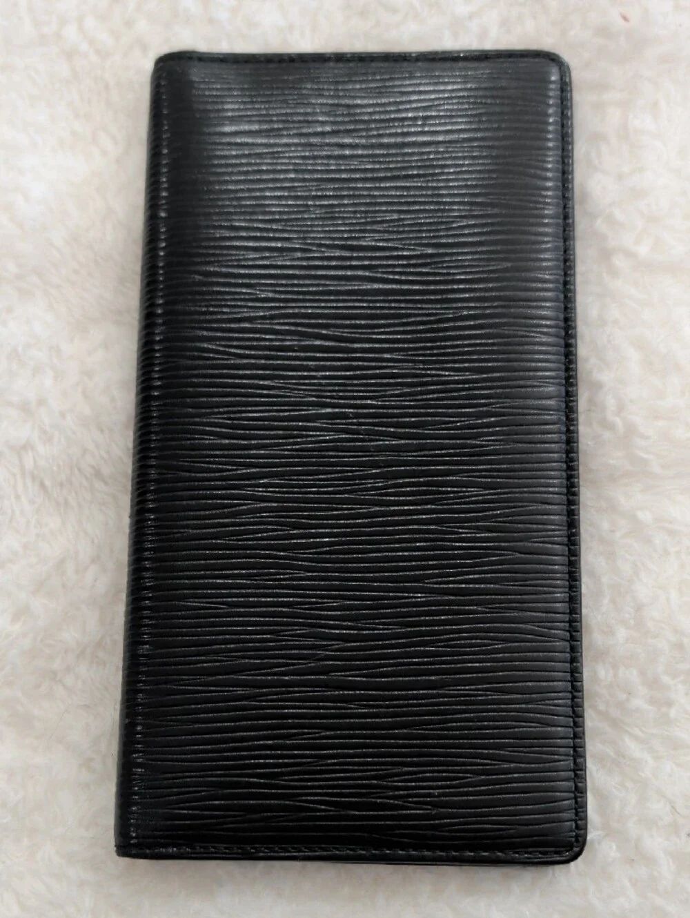 Louis Vuitton Black Epi Leather Long Wallet